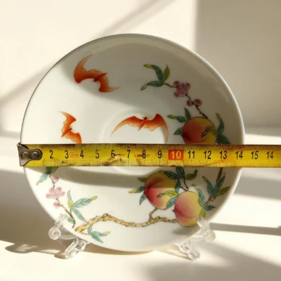 Peach Bat Porcelain Plate