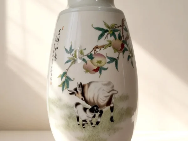 Winter Melon Bottle Reserved Panel Goat Rabbit