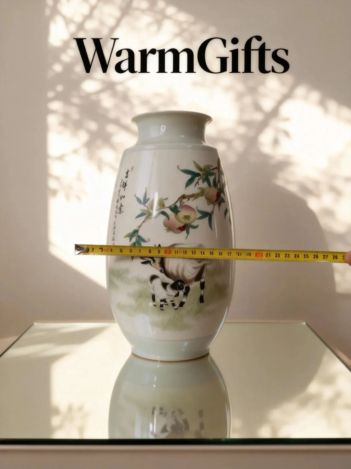 Winter Melon Bottle Reserved Panel Goat Rabbit