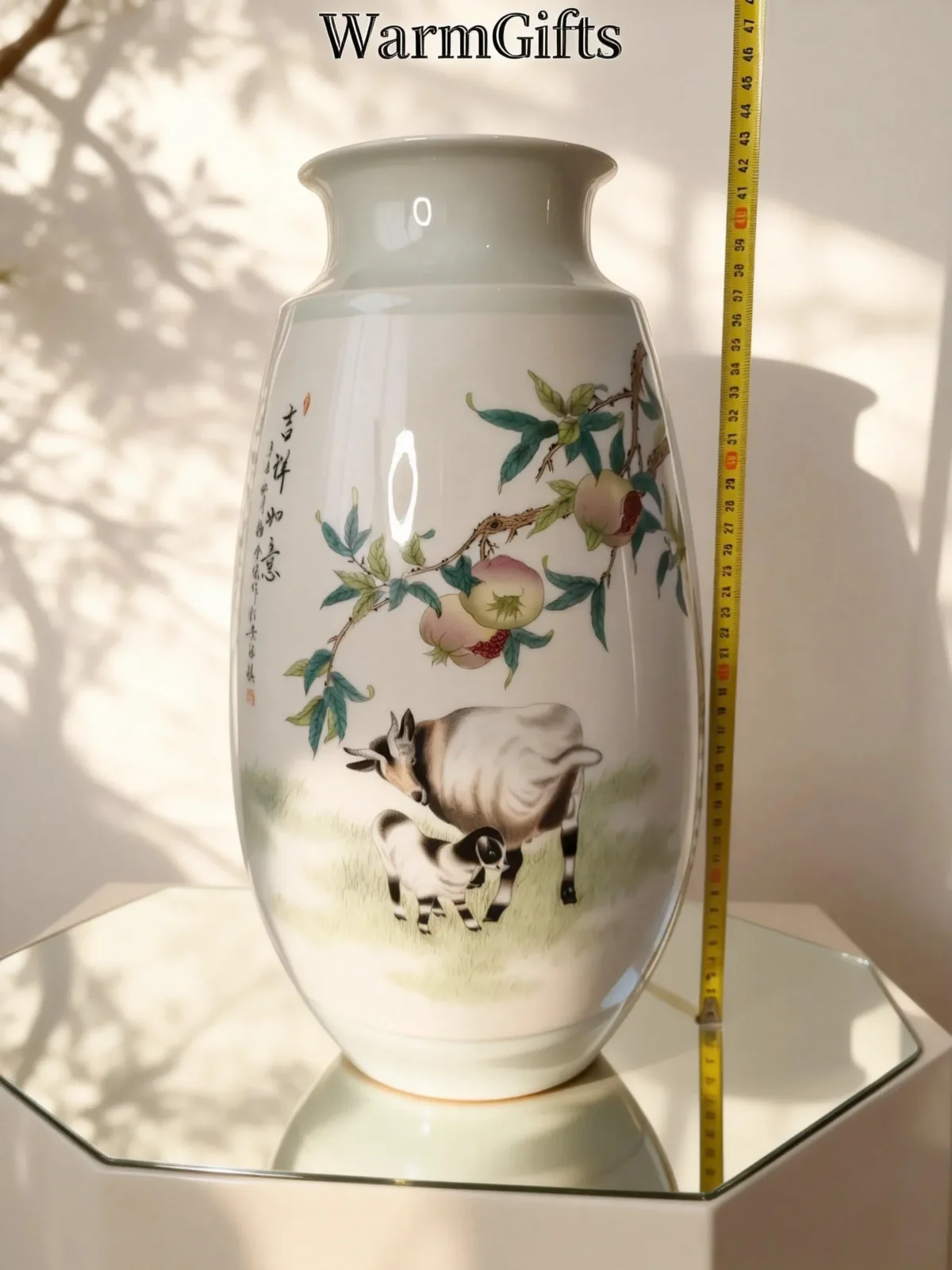 Winter Melon Bottle Reserved Panel Goat Rabbit