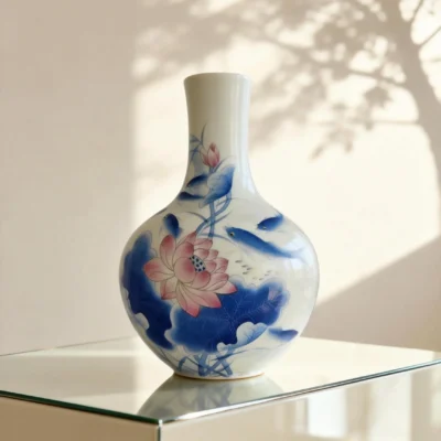 Straight-Neck Celestial Sphere Blue Lotus