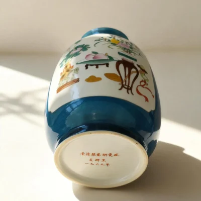 Winter Melon Reserved Panel Antique Bottle