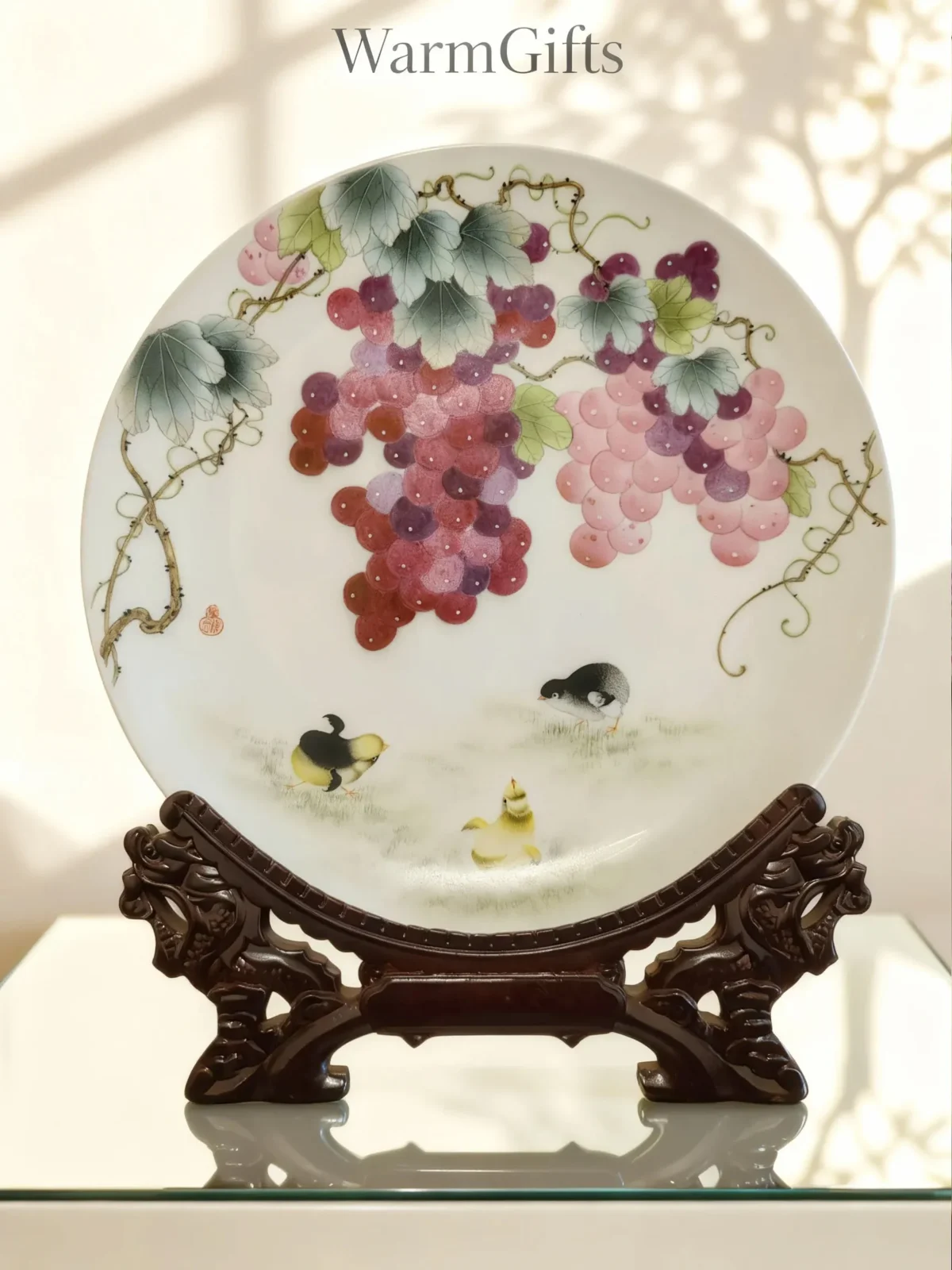 Grapes Garden Fun Porcelain Plate