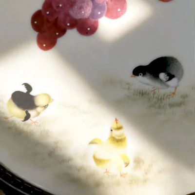 Grapes Garden Fun Porcelain Plate