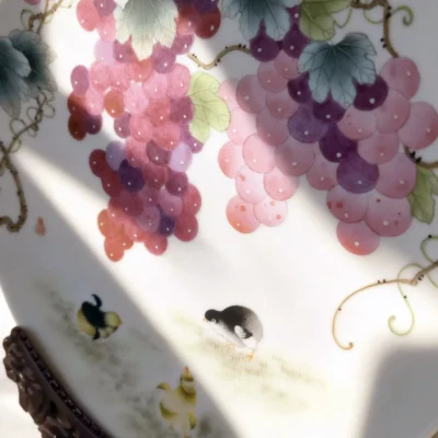 Grapes Garden Fun Porcelain Plate