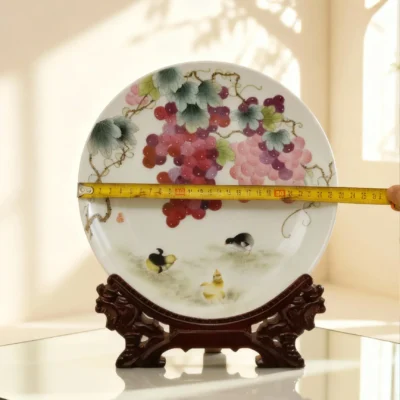 Grapes Garden Fun Porcelain Plate