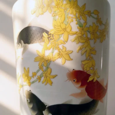 Golden Bell Bottle Winter Jasmine Koi