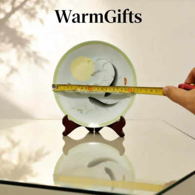 Yu06 Fish Leaping Clear Waves Porcelain Plate