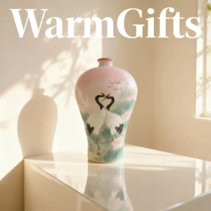 ‘Cranes Dancing over the Lotus Pond’ — An Eternal Love Poem Painted on a Famille Rose Porcelain Vase